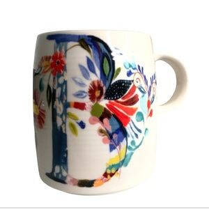 Anthropologie Starla M Halfman Mug “B”Monogram New